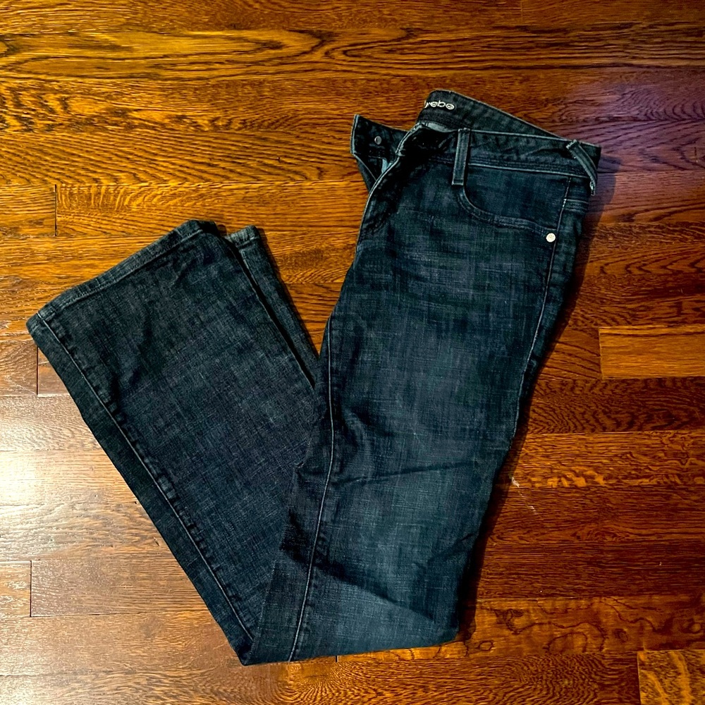 Bebe dark denim jeans.